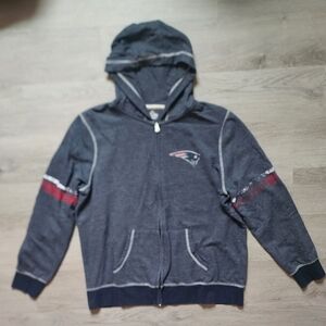 Majestic Fan Fashion Men's New England Patriots Zip Up Hoodie Medium M